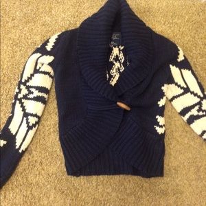 Cute navy and white American eagle cardigan